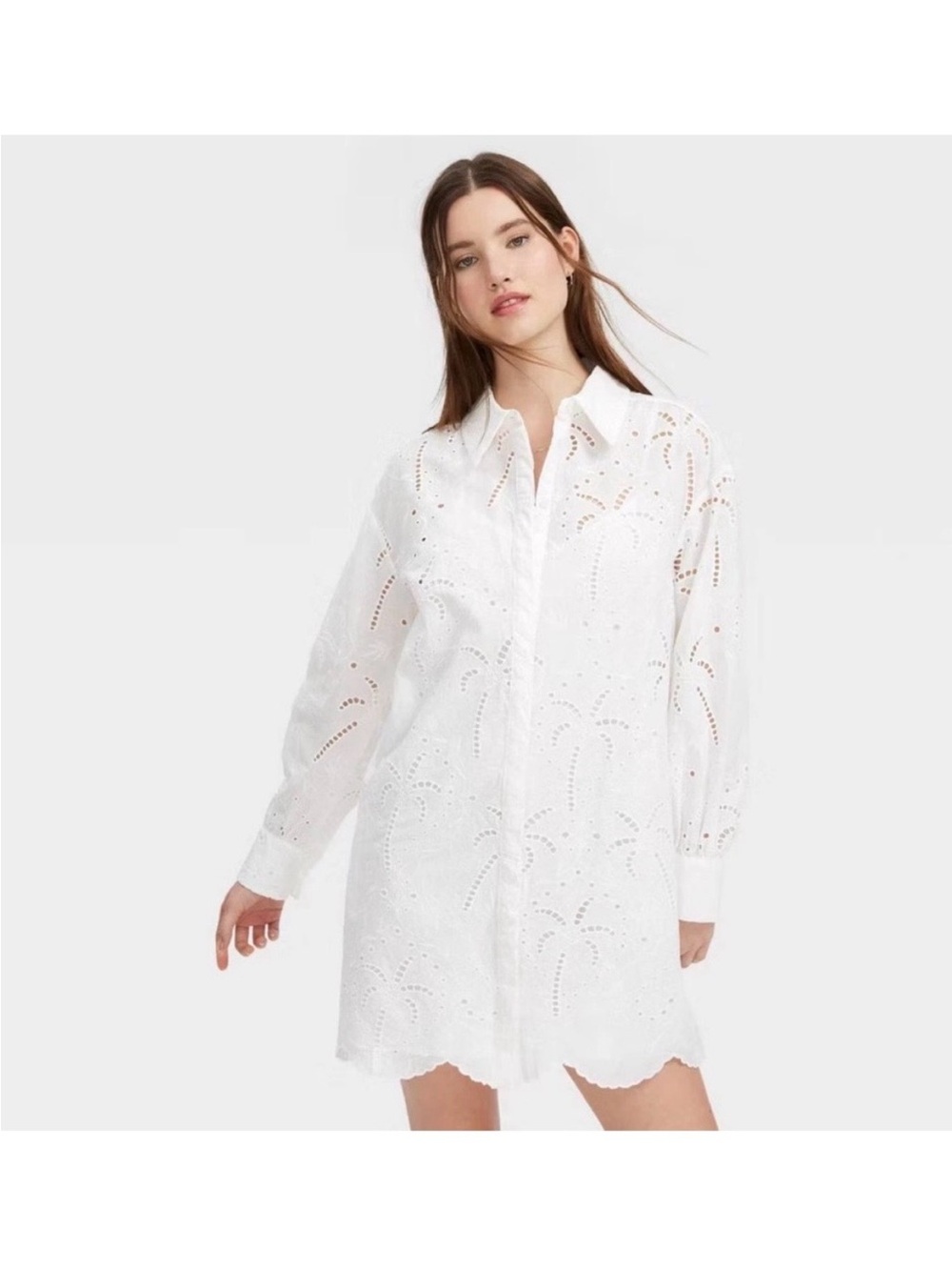 Roller Rabbit White Eyelet Button-Up Dress